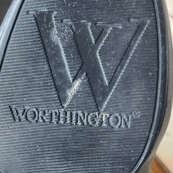 Worthington Women's Hidden Platform Leather Ankle Bootie Spiked Heel Zip Sz 9.5M - Picture 7 of 9